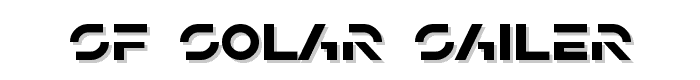 SF Solar Sailer font